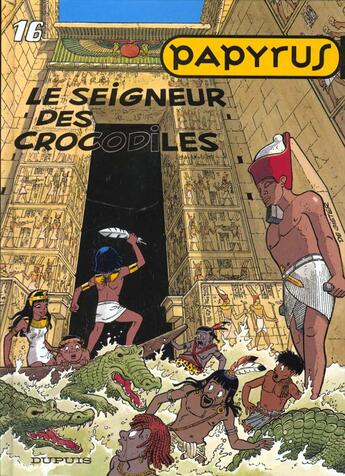 Couverture du livre « Papyrus Tome 16 : le seigneur des crocodiles » de Lucien De Gieter aux éditions Dupuis