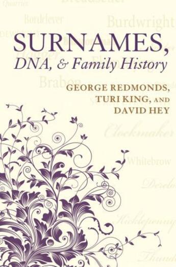 Couverture du livre « Surnames, DNA, and Family History » de Hey David aux éditions Oup Oxford