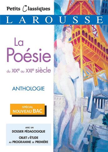 Couverture du livre « La poésie du XIXe au XXIe siècle » de  aux éditions Larousse