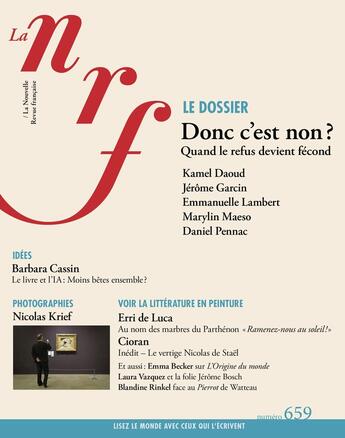 Couverture du livre « La Nouvelle Revue Française : Automne 2024 » de Collectifs aux éditions Gallimard