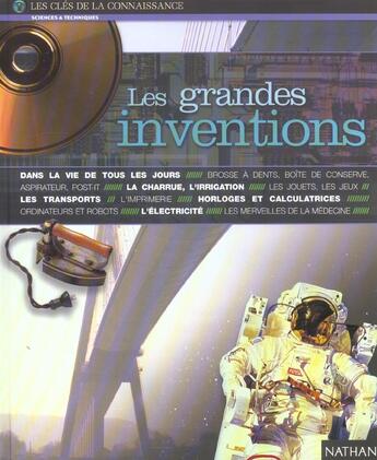 Couverture du livre « Grandes inventions » de Woodley/Vaugeois aux éditions Nathan