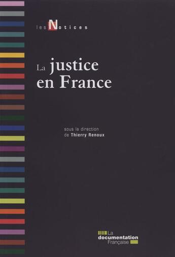 Couverture du livre « La justice en France » de  aux éditions Documentation Francaise