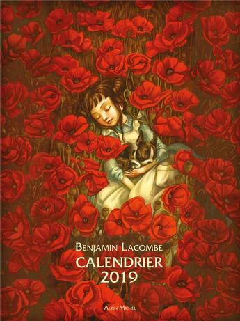 Couverture du livre « Calendrier (édition 2019) » de Benjamin Lacombe aux éditions Albin Michel