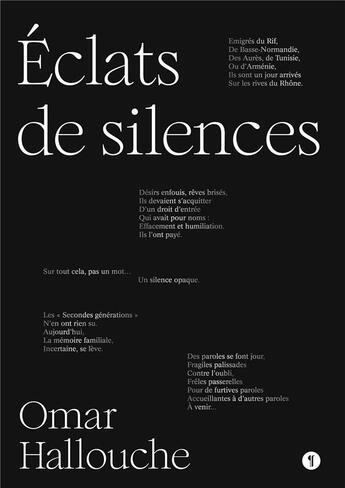 Couverture du livre « Eclats de silences » de Omar Hallouche aux éditions Libel