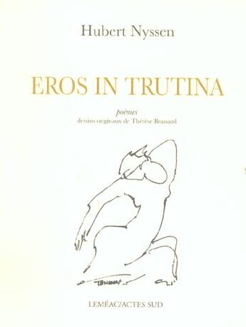 Couverture du livre « Eros in trutina » de Hubert Nyssen aux éditions Actes Sud