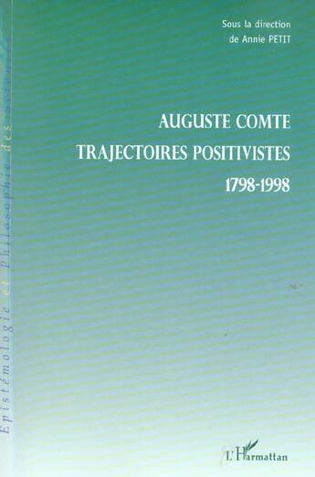 Couverture du livre « Auguste comte - 1798-1998 » de  aux éditions L'harmattan