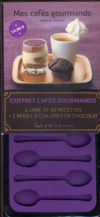 Couverture du livre « Mes cafés gourmands » de Valerie Duclos aux éditions First