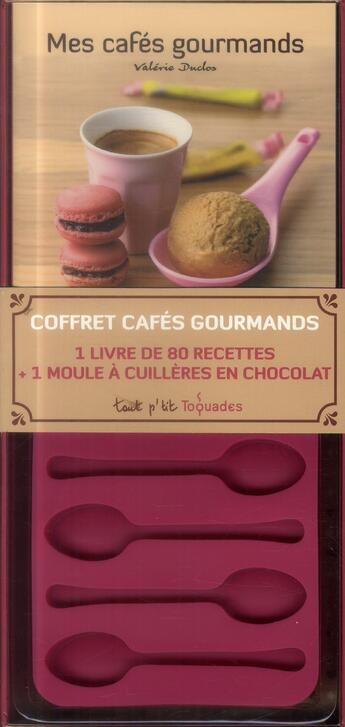 Couverture du livre « Mes cafés gourmands ; coffret » de Valerie Duclos aux éditions First