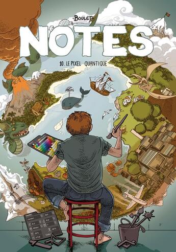 Couverture du livre « Notes Tome 10 : le pixel quantique » de Boulet aux éditions Delcourt