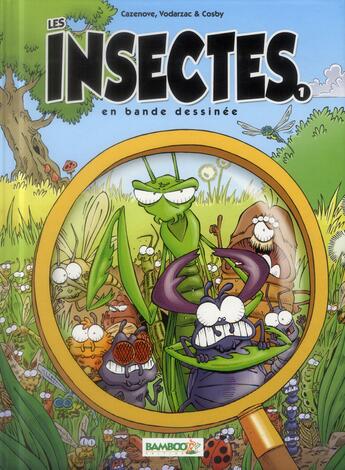 Couverture du livre « Les insectes en bande dessinée : coffret Tomes 1 et 2 » de Christophe Cazenove et Francois Vodarzac et Cosby aux éditions Bamboo