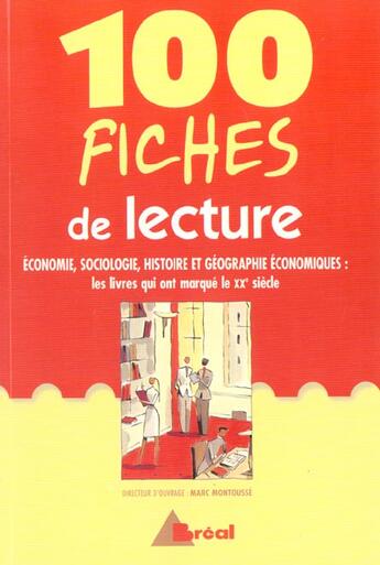 Couverture du livre « 100 Fiches De Lecture » de Marc Montousse aux éditions Breal