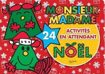 Couverture du livre « 24 activités en attendant Noël » de Roger Hargreaves aux éditions Hachette Jeunesse