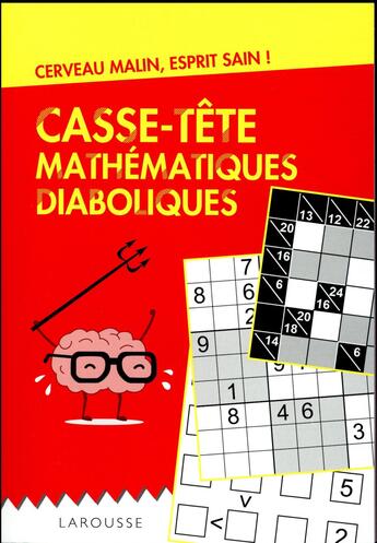 Couverture du livre « Casse-tête mathématiques diaboliques » de  aux éditions Larousse