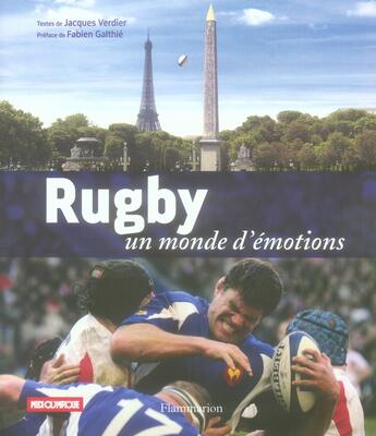 Couverture du livre « Rugby, un monde d'émotions » de  aux éditions Flammarion