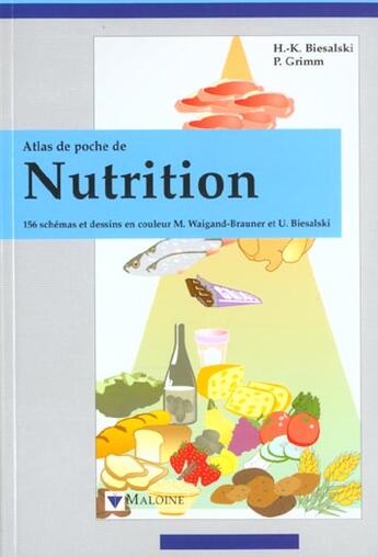 Couverture du livre « Atlas de poche de nutrition » de Biesalski et P Grimm aux éditions Maloine