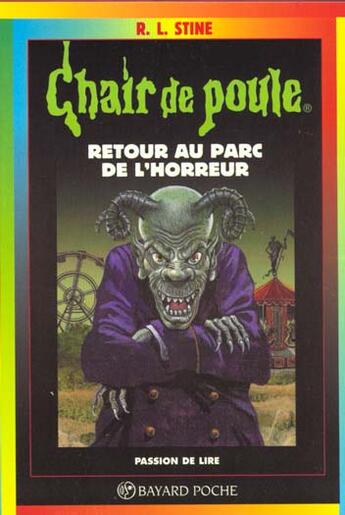 Couverture du livre « Chair de poule Tome 62 : retour au parc de l'horreur » de R. L. Stine aux éditions Bayard Jeunesse