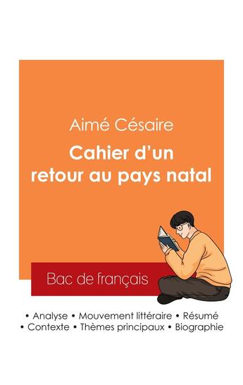 Couverture du livre « Réussir son Bac de français 2025 : Analyse du recueil Cahier d'un retour au pays natal de Aimé Césaire » de Aime Cesaire aux éditions Bac De Francais