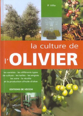 Couverture du livre « Culture de l'olivier (la) » de Villa aux éditions De Vecchi