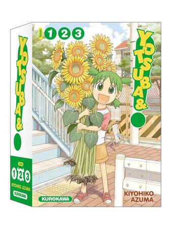 Couverture du livre « Yotsuba : coffret Tomes 1 à 3 » de Kiyohiko Azuma aux éditions Kurokawa