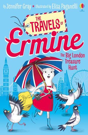 Couverture du livre « The travels of Ermine ; the big London treasure hunt » de Jennifer Gray aux éditions Usborne