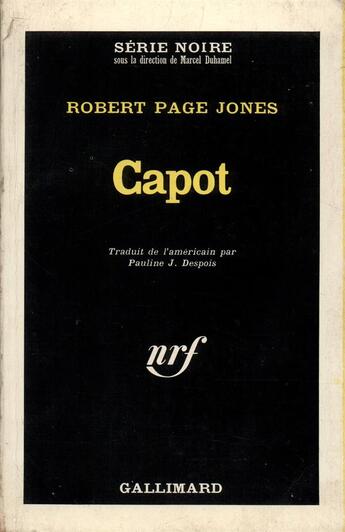 Couverture du livre « Capot » de Jones Robert Page aux éditions Gallimard