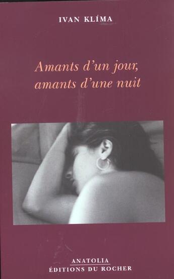 Couverture du livre « Amants d' un jour, amants d' une nuit » de Klima I aux éditions Rocher