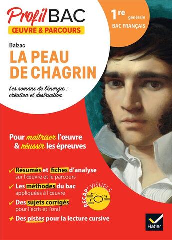 Couverture du livre « La peau de chagrin, d'Honoré de Balzac » de Florian Pennanech aux éditions Hatier