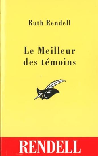 Couverture du livre « Le Meilleur Des Temoins » de Rendell-R aux éditions Editions Du Masque