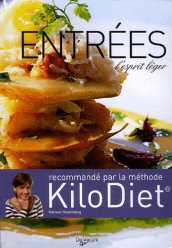 Couverture du livre « Entrées ; l'esprit léger » de Mariane Rosemberg aux éditions De Vecchi