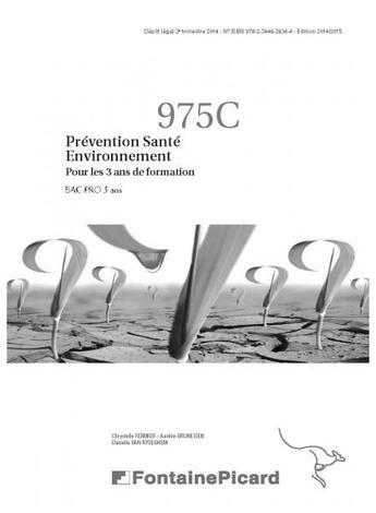 Couverture du livre « Bac pro PSE ; 2e, 1re, terminale ; livre du professeur » de  aux éditions Fontaine Picard