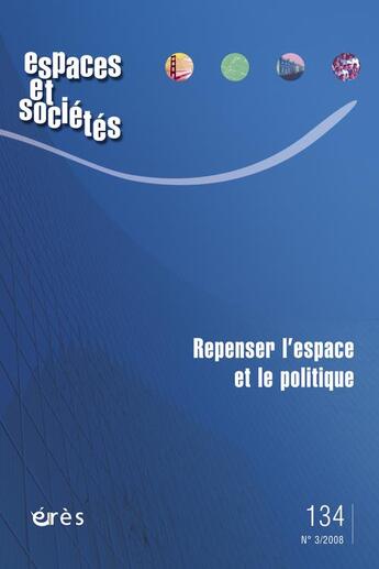 Couverture du livre « Repenser l'espace » de  aux éditions Eres