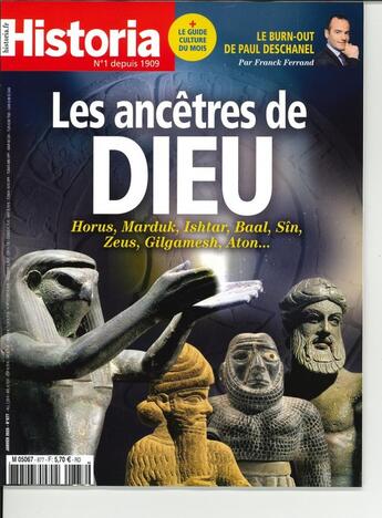 Couverture du livre « Historia mensuel n 877 les ancetres de dieu - janvier 2020 » de  aux éditions L'histoire