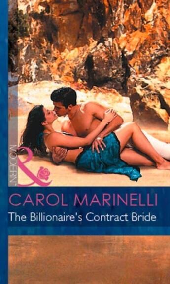 Couverture du livre « The Billionaire's Contract Bride (Mills & Boon Modern) (The Australian » de Carol Marinelli aux éditions Mills & Boon Series