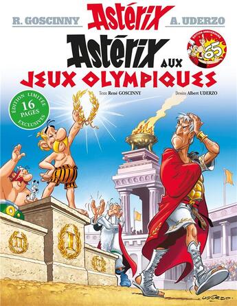 Couverture du livre « Astérix Tome 12 : Astérix aux jeux olympiques » de Rene Goscinny et Albert Uderzo aux éditions Hachette