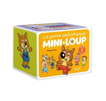 Couverture du livre « Mini-Loup : la petite bibliothèque » de Philippe Matter aux éditions Hachette Enfants