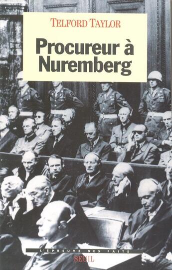 Couverture du livre « Procureur a nuremberg » de Taylor Telford aux éditions Seuil