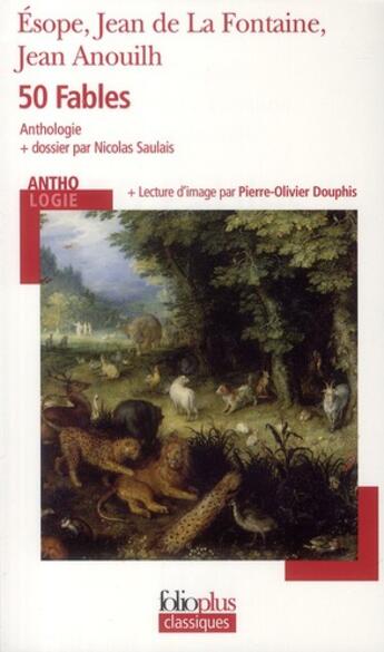 Couverture du livre « 50 fables » de Esope/La Fontaine/An aux éditions Folio
