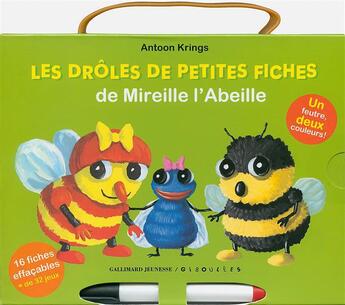 Couverture du livre « Les droles de petites fiches de Mireille l'abeille » de Antoon Krings aux éditions Gallimard-jeunesse