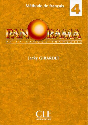 Couverture du livre « Panorama 4 eleve de francais » de Jacky Girardet aux éditions Cle International