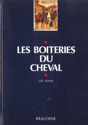 Couverture du livre « Boiteries du cheval 3ed » de Crevier Nathalie aux éditions Maloine