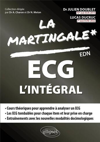 Couverture du livre « ECG à l'EDN » de Lucas Ducruc et Julien Doublet aux éditions Ellipses