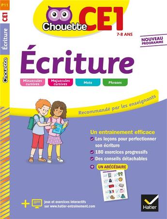 Couverture du livre « Ecriture ce1 » de Jean Guion aux éditions Hatier