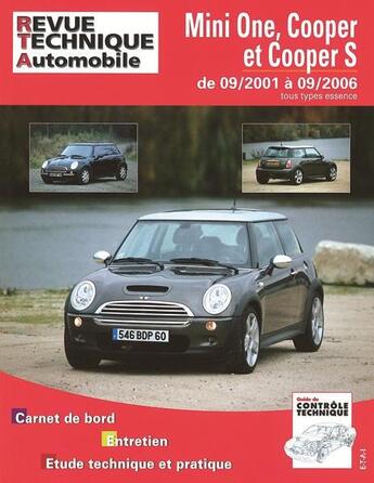 Couverture du livre « Rta B703.6 Mini One/Cooper 1.6 90 Et 110 + S163/170 » de  aux éditions Etai