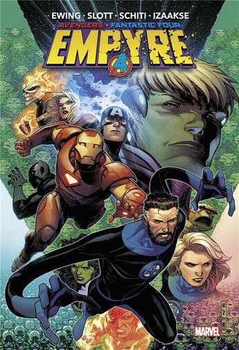 Couverture du livre « Avengers & fantastic four : empyre » de Dan Slott et Valerio Schiti et Al Ewing et Pepe Larraz aux éditions Panini