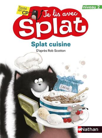 Couverture du livre « Splat cuisine » de Rob Scotton aux éditions Nathan