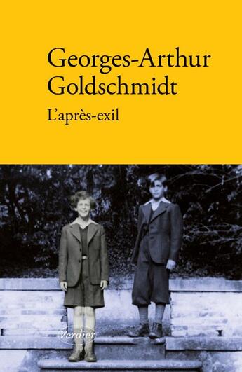 Couverture du livre « L'après-exil » de Georges-Arthur Goldschmidt aux éditions Verdier