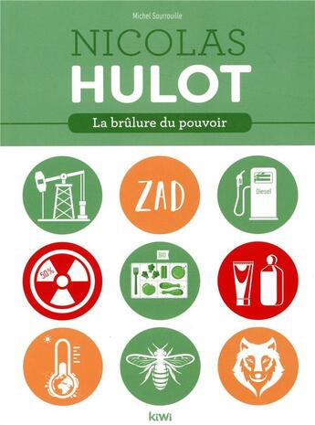 Couverture du livre « Nicolas Hulot ; la brûlure du pouvoir » de Sourrouille Michel aux éditions Kiwi