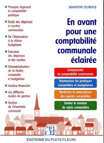 Couverture du livre « En avant pour une comptabilité communale éclairée » de Marvin Dumas aux éditions Puits Fleuri