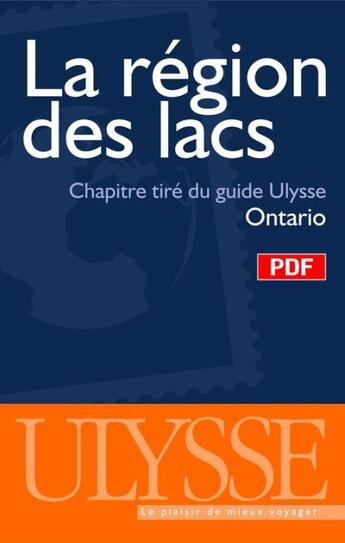 Couverture du livre « La région des lacs ; chapitre tiré du guide Ulysse 