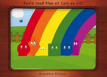 Couverture du livre « Petit rond bleu et l'arc-en-ciel ; petit rond bleu et les sons » de Isabelle Courtois aux éditions Kamishibais